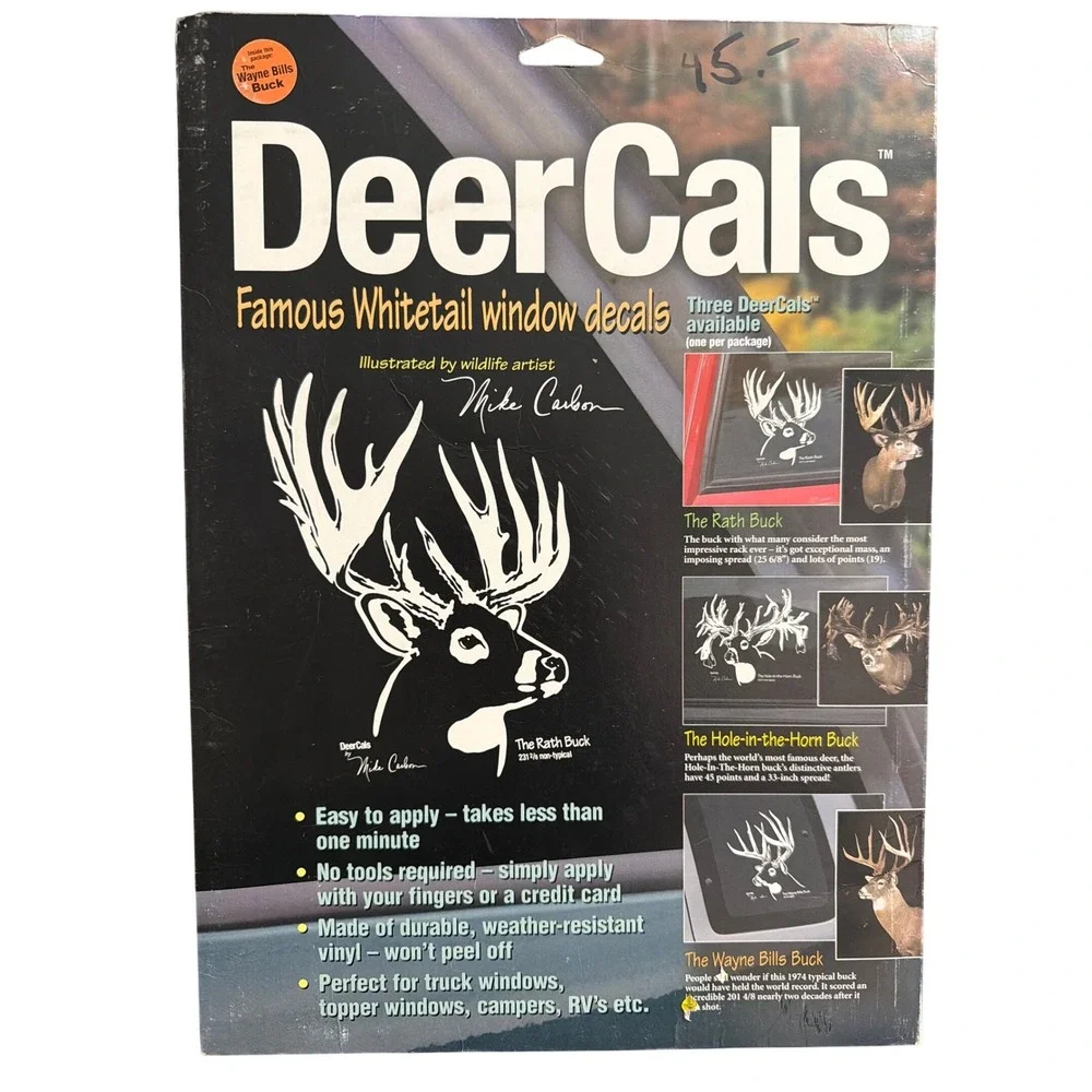DeerCals The Rath Buck Whitetail Deer Window Decal Mike Carlson Vinyl Sticker